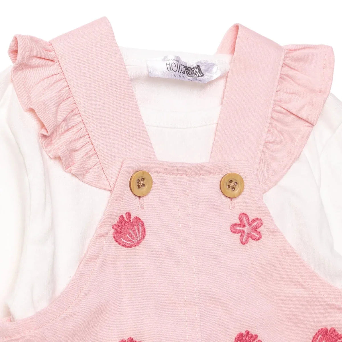 HelloBaby Loopback Baby Dungarees & Long Sleeve T-Shirt Set (6-9 Months to 4-5 Years)