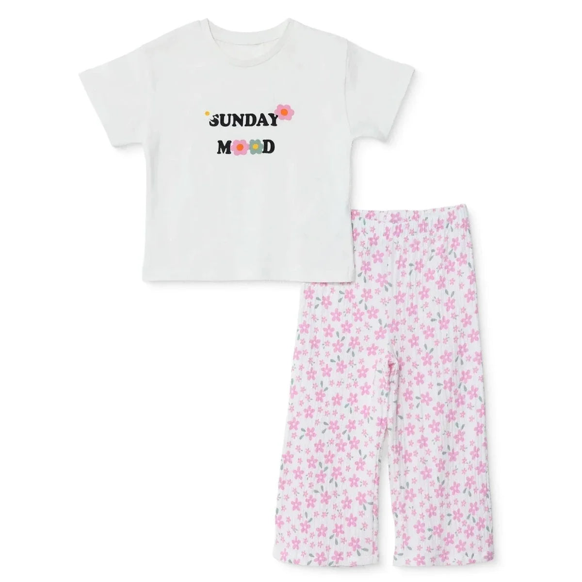 HelloBaby Short Sleeve Baby T-Shirt & Trousers Set (3-6 Months to 4-5 Years)
