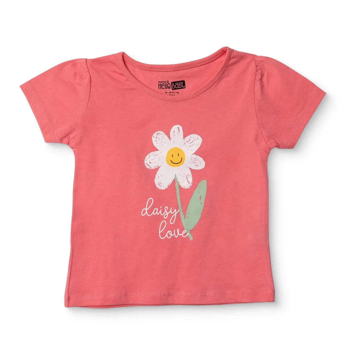 HelloBaby Short Sleeve Jersey Baby T-Shirt (3-6 Months to 3-4 Years)