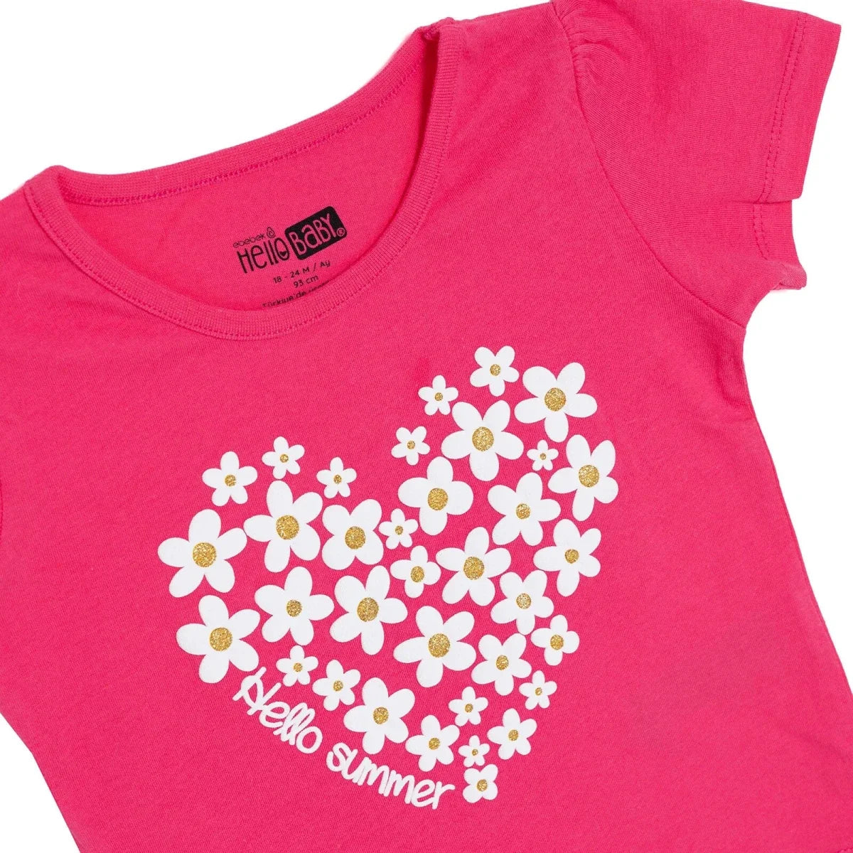 HelloBaby Short Sleeve Baby T-Shirt (3-6 Months to 3-4 Years)