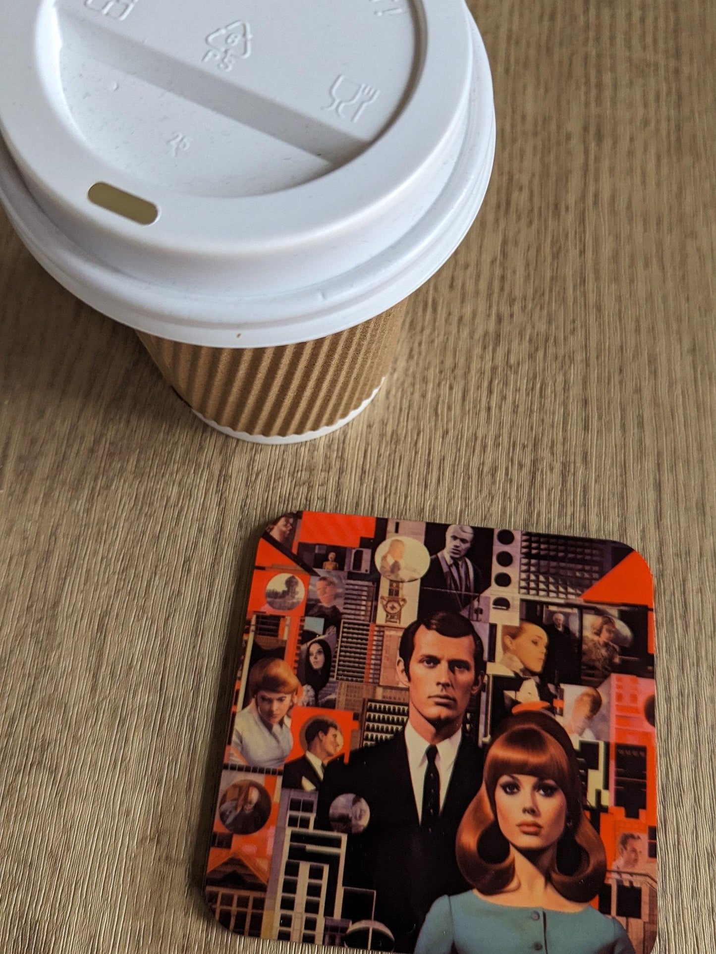 60s Cool – Set of 4 Retro Style Coasters