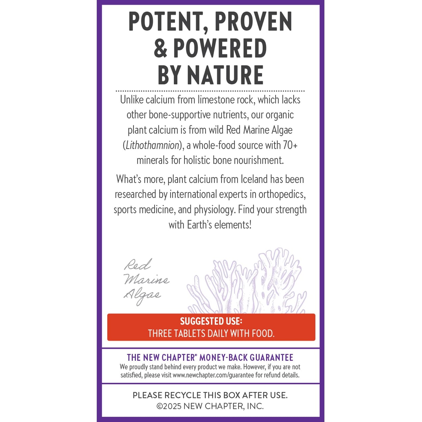New Chapter Calcium Supplement – Organic Plant-Based Calcium with D3+K2 for Bone, Joint & Heart Support