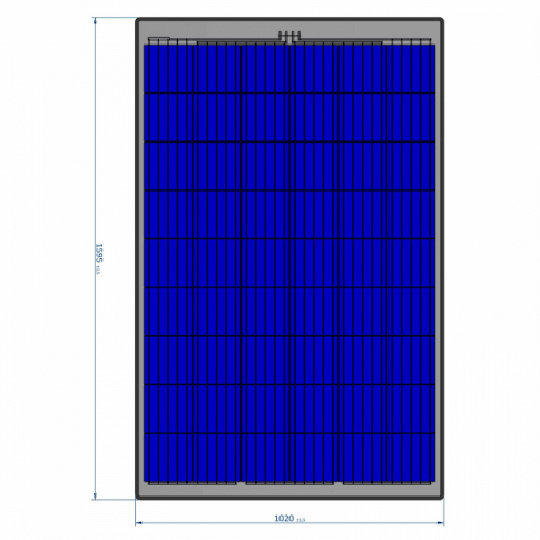 270W SEMI-FLEXIBLE SOLAR PANEL WITH REAR JUNCTION BOX (MADE IN AUSTRIA)