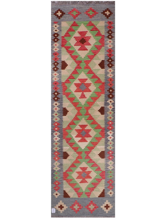 Maimana Afghanistan Kilim Runner - 291 x 86 cm