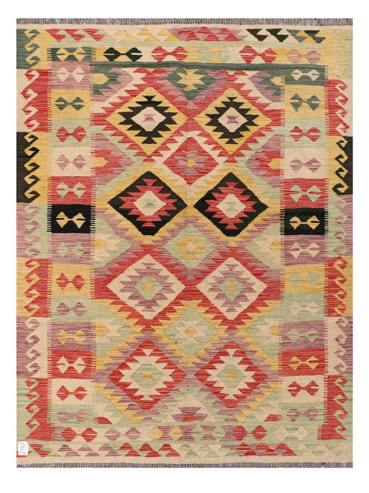 Maimana Afghanistan Kilim Rug - 199 x148 cm