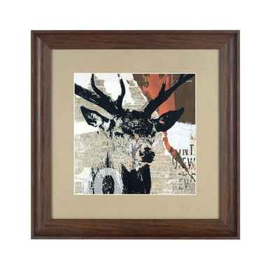 Framed Stag Head Wall Art