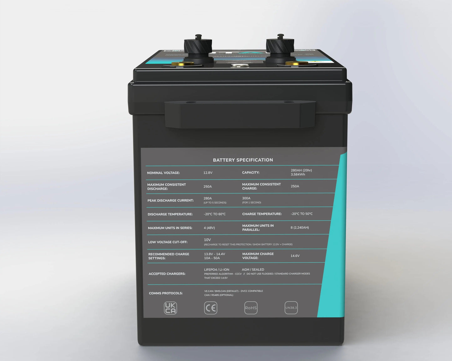 TITAN 12V 280Ah Lithium Leisure Battery