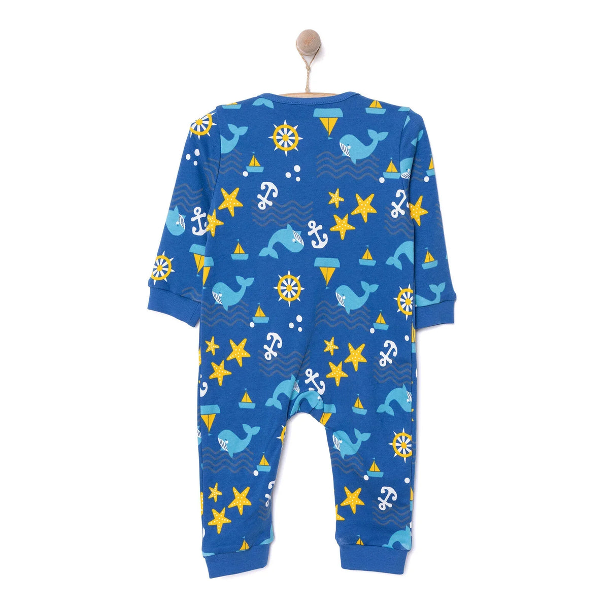 HelloBaby Sea Motif Zip-Up Footless Baby Sleepsuit (6 Months to 3 Years)
