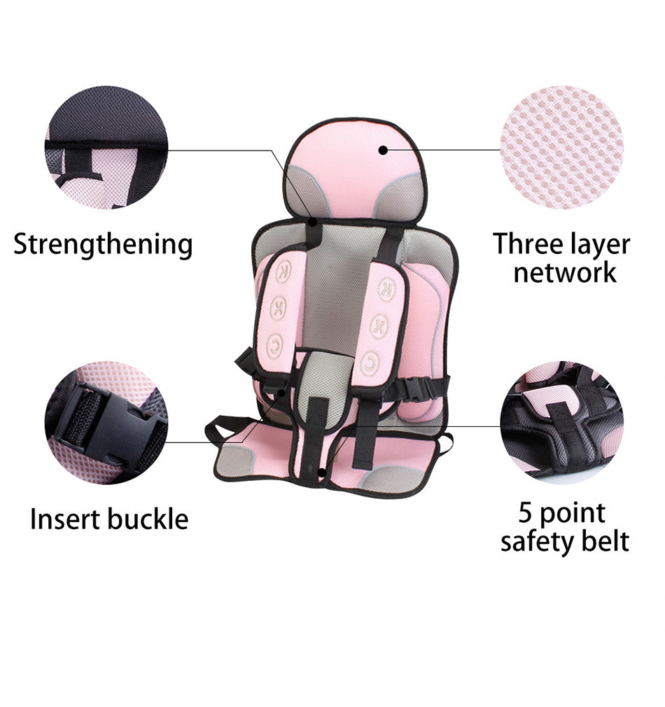 Prammy Portable Baby Car Seat Cushion - Ergonomic Travel Support
