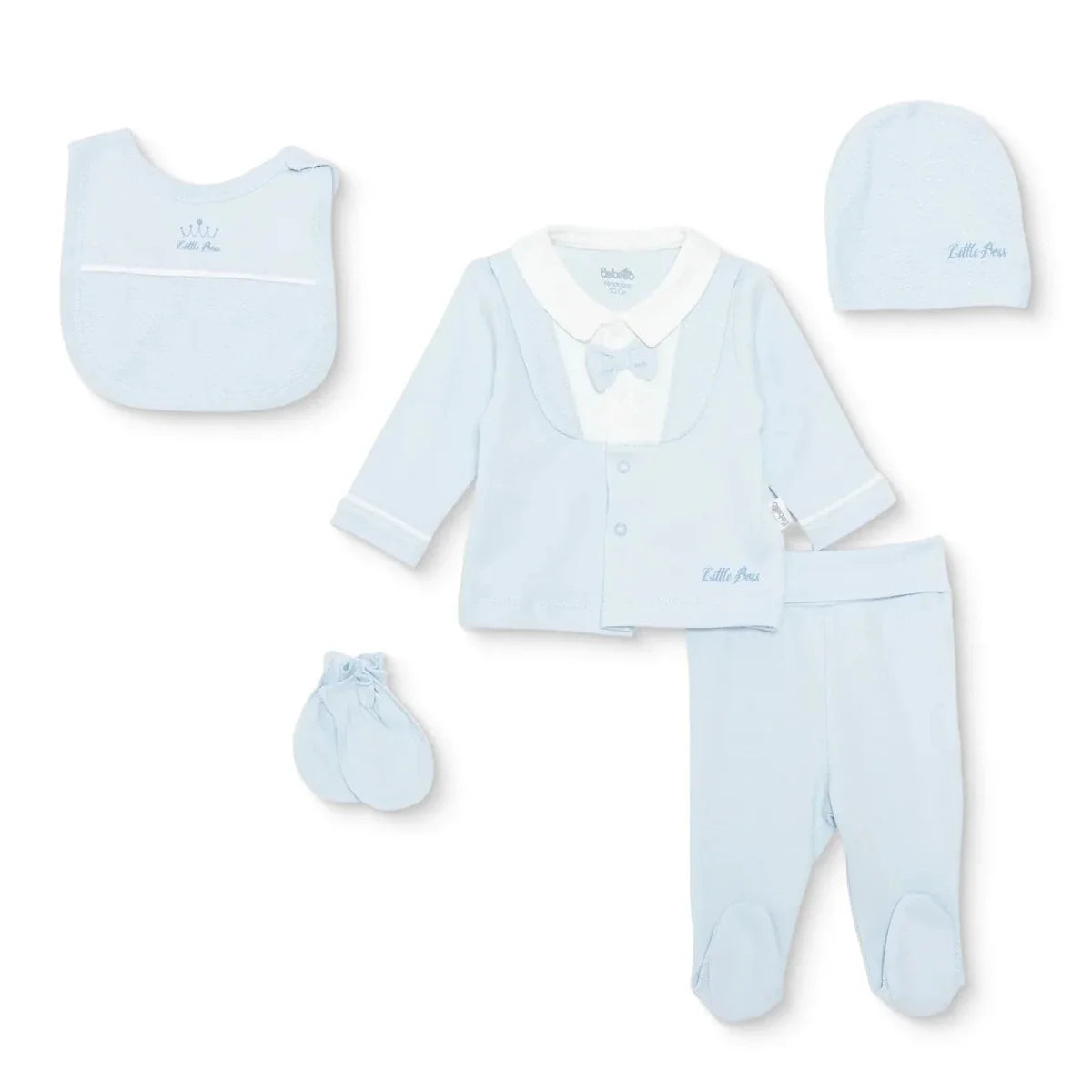 Bebetto 5 Piece Baby Hospital Bag Set on a Hanger (Newborn)
