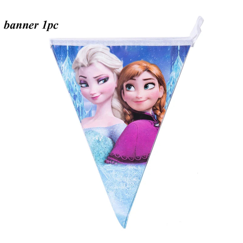 Frozen Anna Elsa Party Supplies – Disposable Plates Cups Napkins Balloons