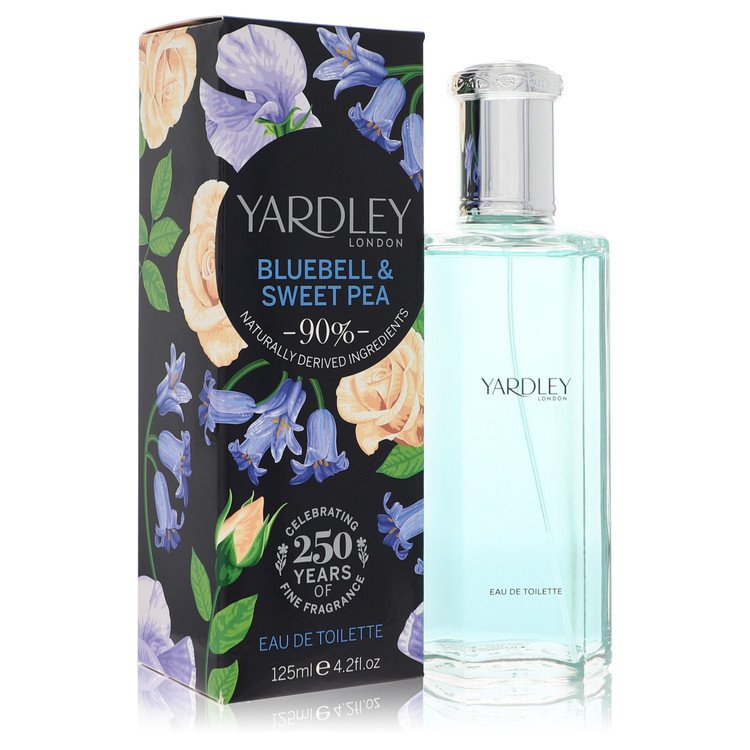 Yardley Bluebell & Sweet Pea Eau de Toilette Spray for Women, 4.2 oz / 124 ml