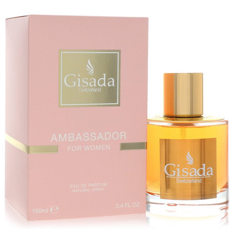 Gisada Ambassador Eau De Parfum Spray for Women, 3.4 oz / 100 ml
