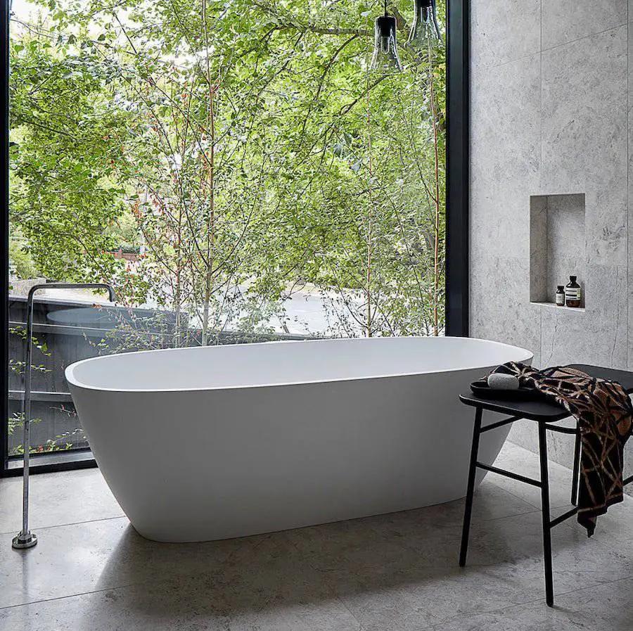 Tundra Gray Honed Marble Tile 305×610×12 mm