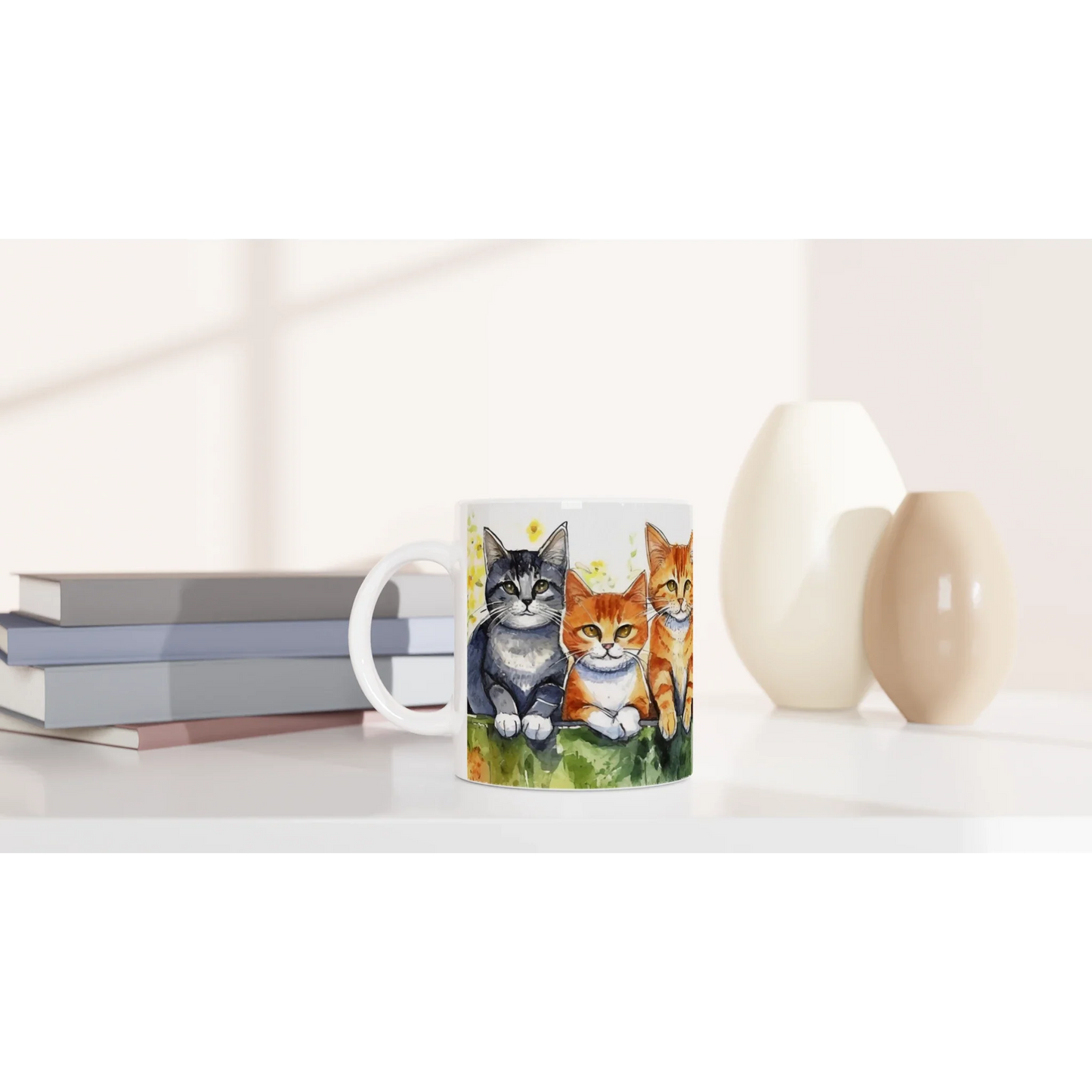 🐾 Coffee with Cats – Ceramic Mug for Cat Lovers ☕🐱