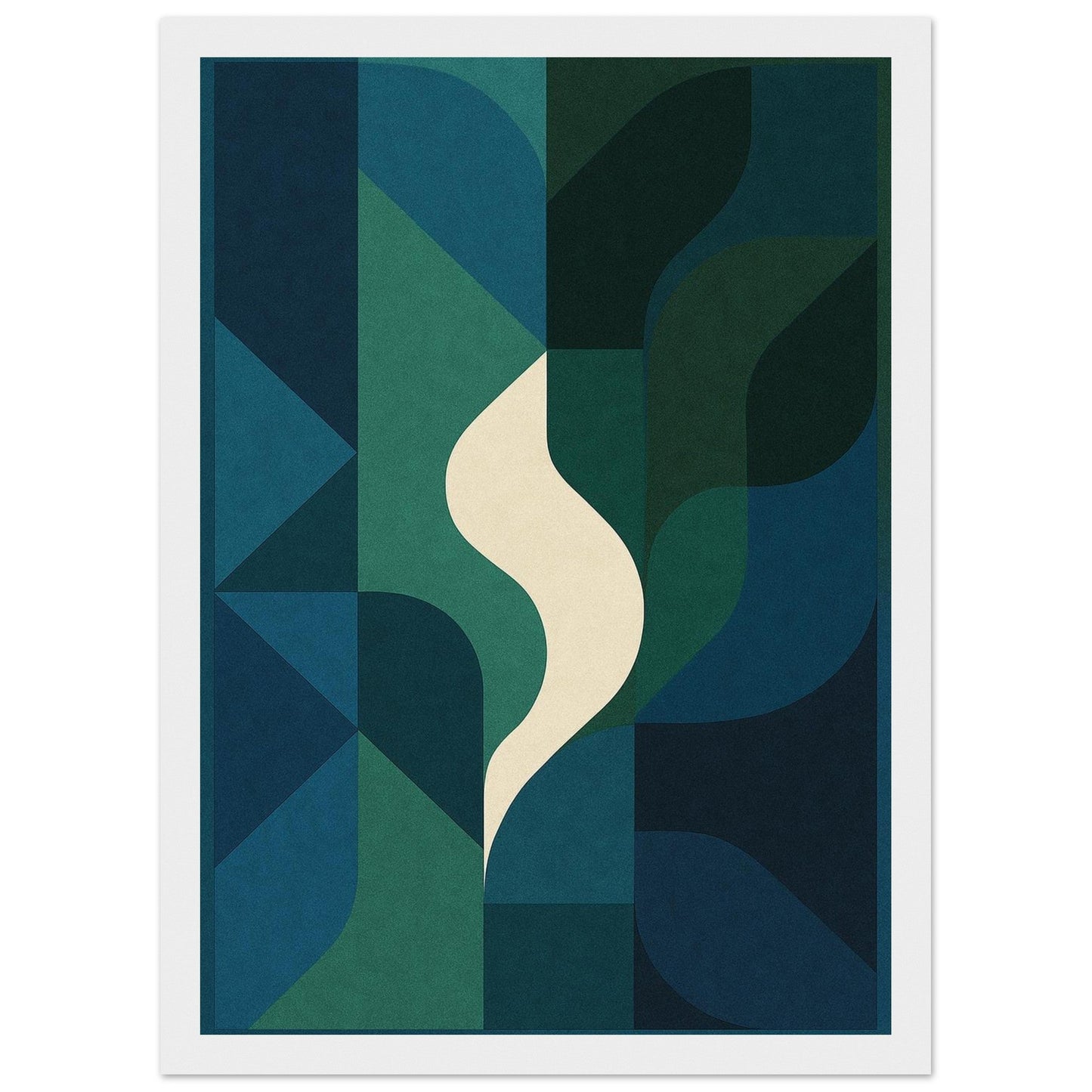 Abstract Night - Premium Matte Paper Wooden Framed Poster