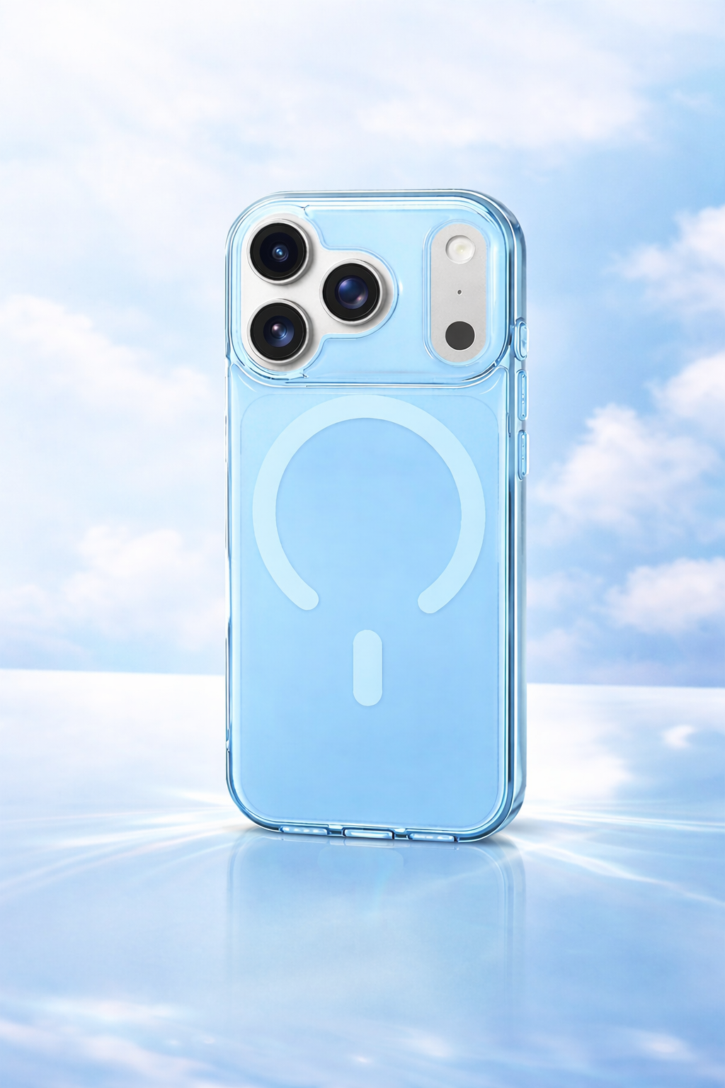 Electric Blue MagSafe iPhone Case – Shockproof TPU & PC Cover with Built-In Magnetic Ring | Free UK Shipping