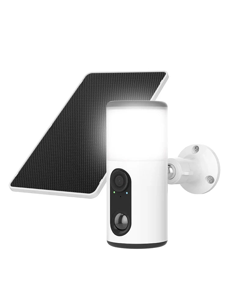 2K Solar Floodlight Wifi Camera Two Way Audio , Night Vision Outdoor Wireless, Waterproof