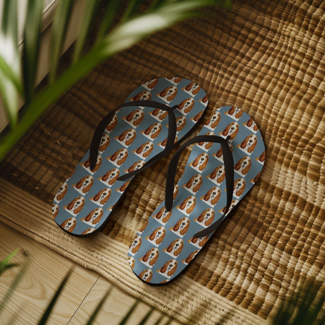 Basset Hound Flip Flops: Walk in Style with a Side of Guilt!
