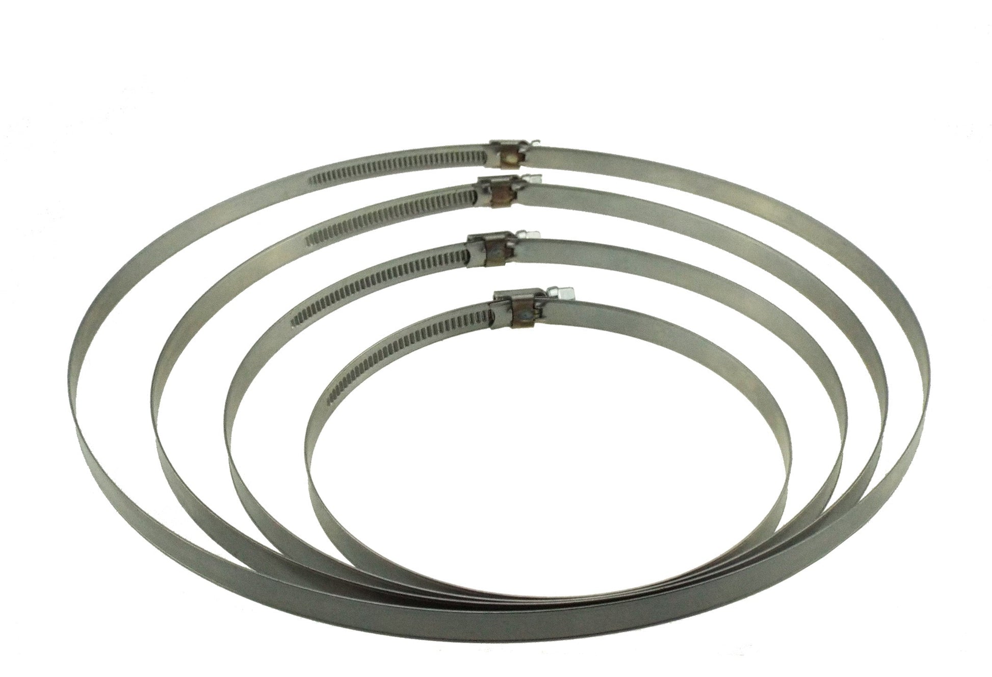 A2 Hose Clip 220mm-240mm - Adjustable 304 Stainless Steel Duct Clamps Hose Pipe Clamps Air Ducting Clamp Worm Drive Hose Clamps