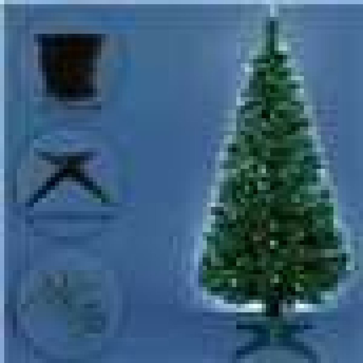 5FT (150CM) FIBRE OPTIC GREEN TREE