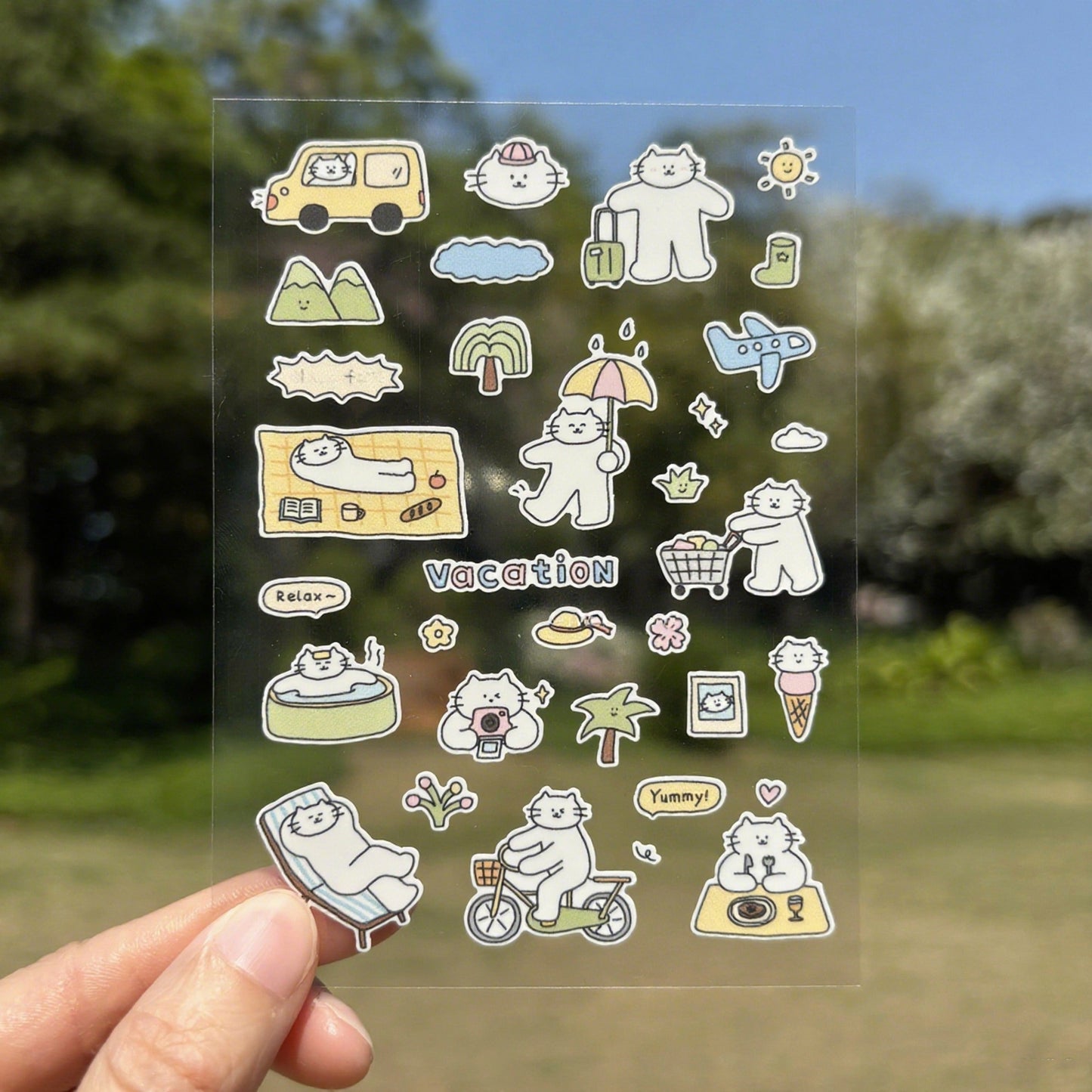 Twenty Two | Mini Kitty Summer Sticker