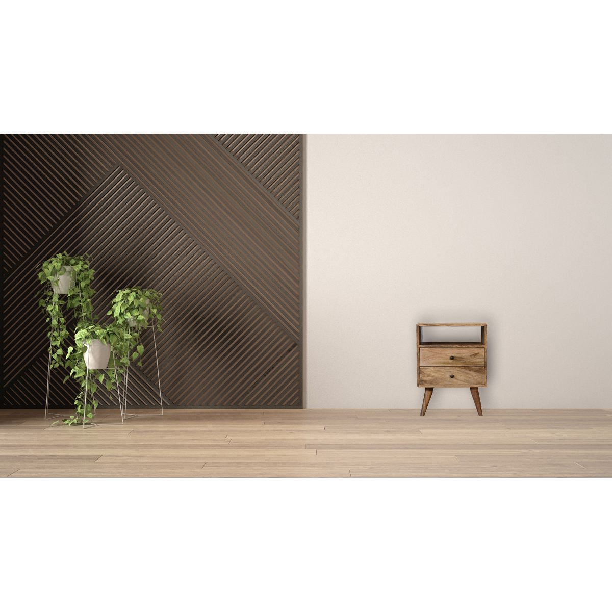 Artisan Furniture Solid Wood Classic Oak-ish Bedside