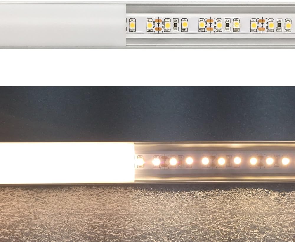LED Aluminum Profile V Shape 3.3ft Silver Thicker Channel 5 Pack LightingWill