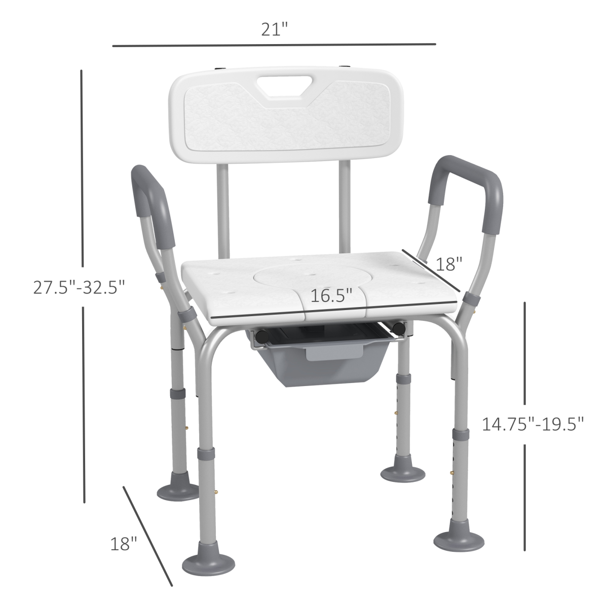 Accessibility Commode Wheelchair