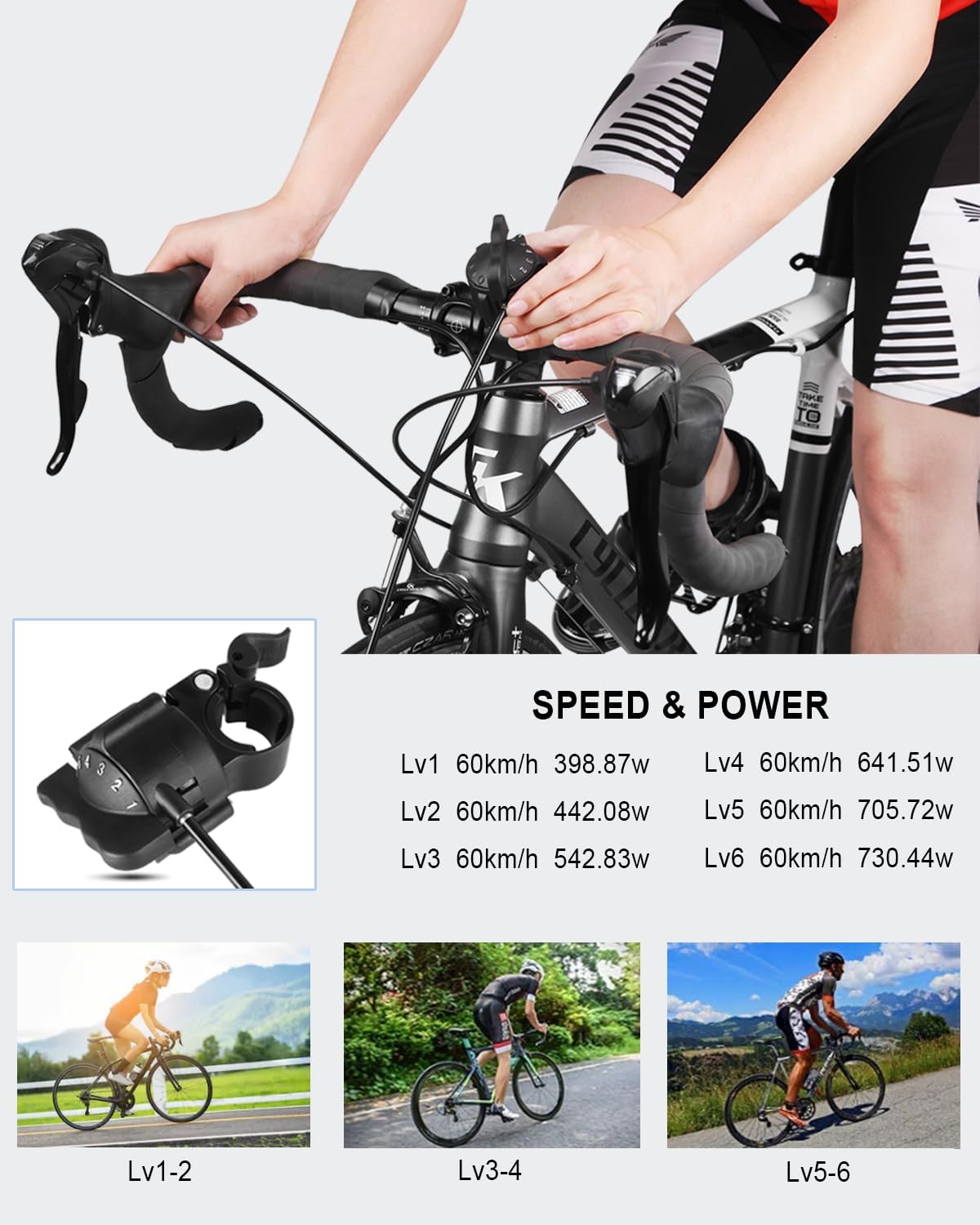 CXWXC Turbo Bike Trainer Stand 26–29"/700C, Foldable with Quick Release