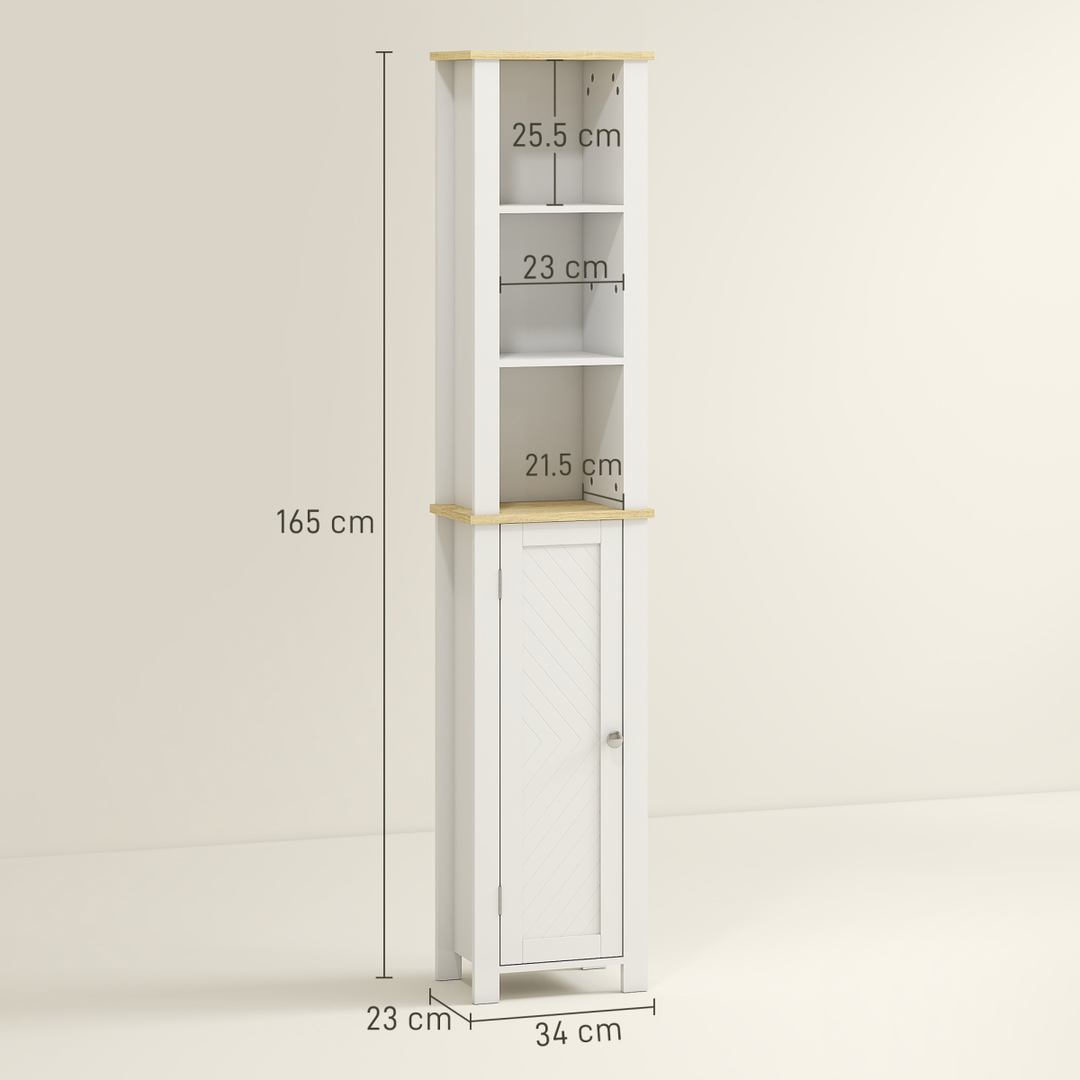 Bathroom Storage Cabinet-White