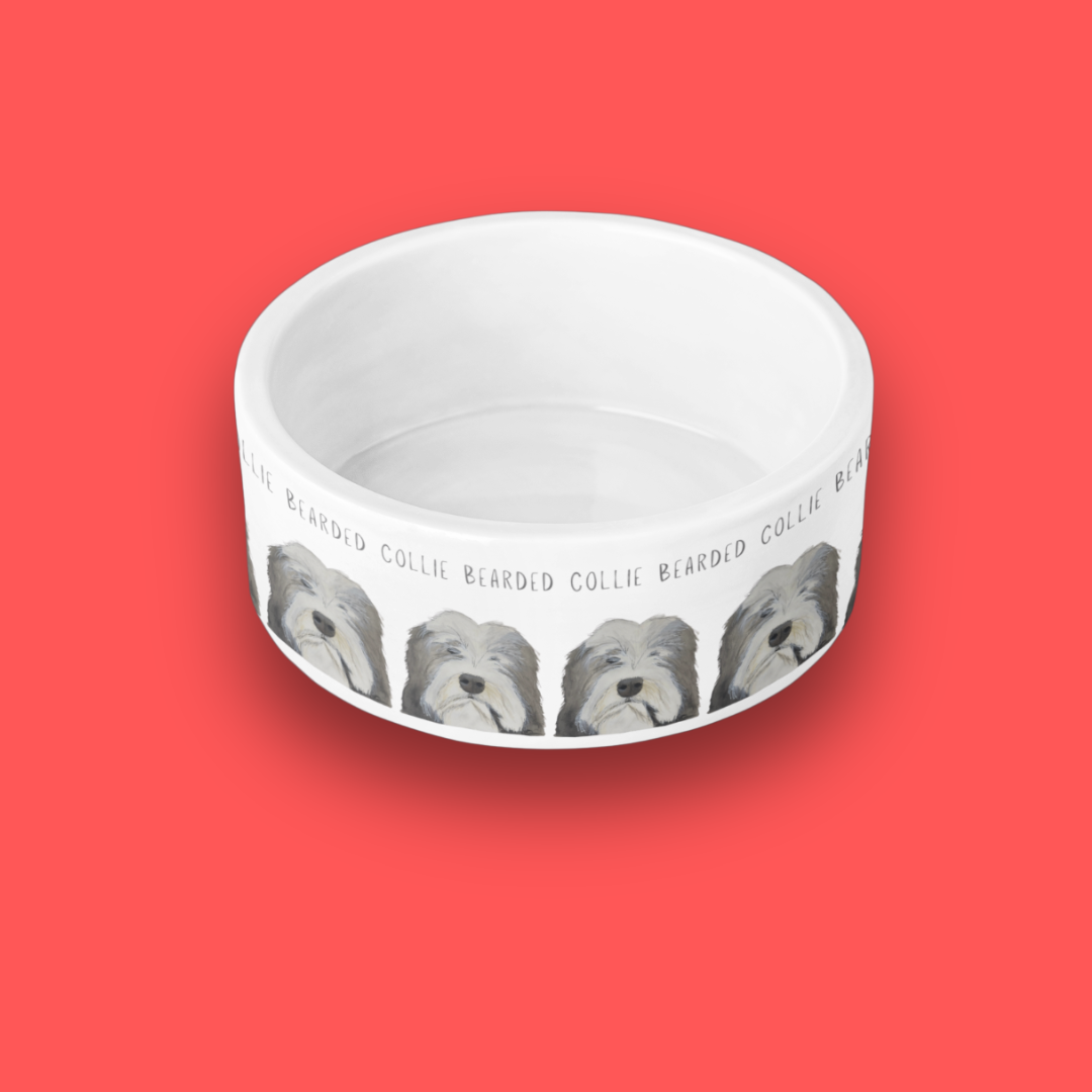 Bearded Collie Bowl – For the Hairicane Who Dines Like Royalty