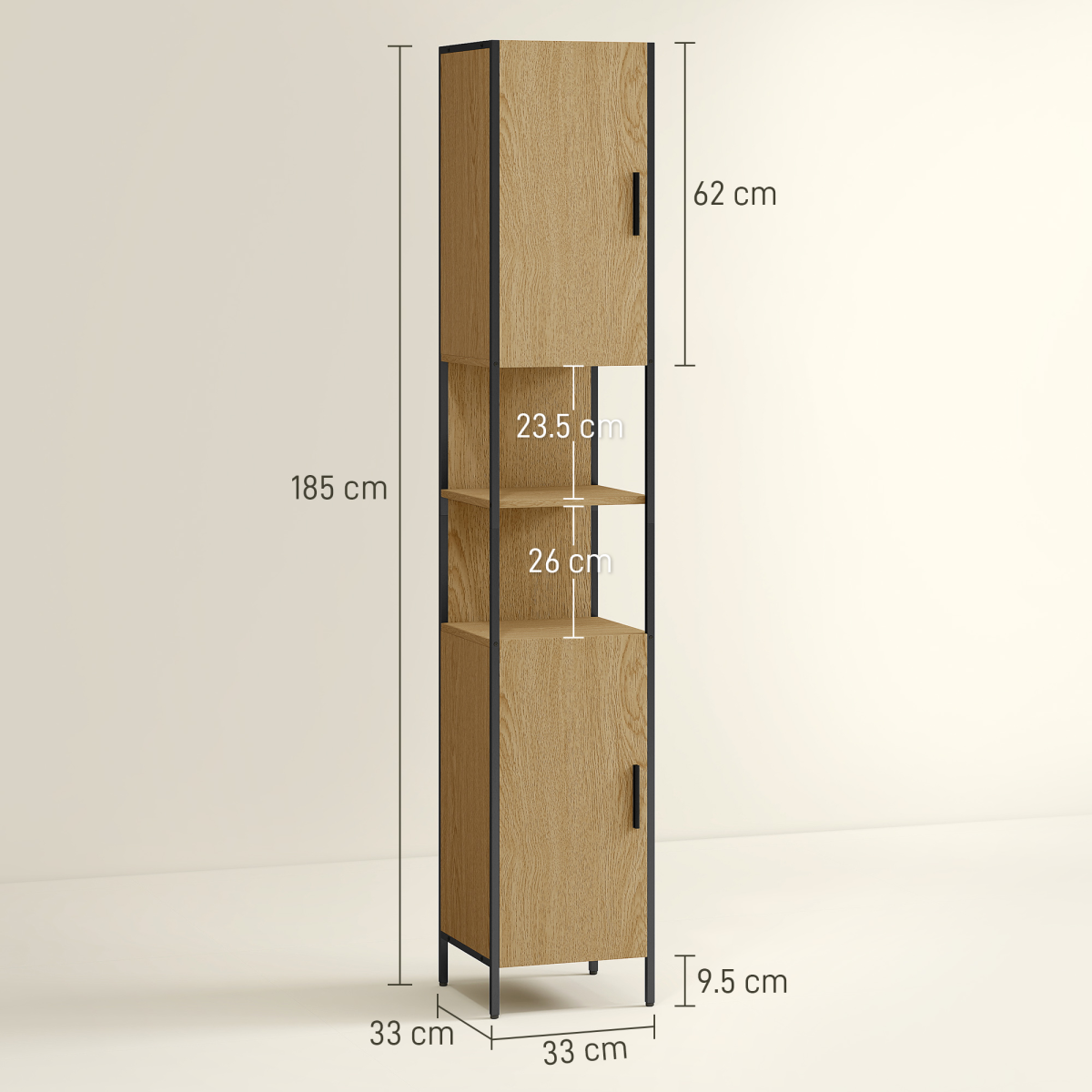 Bathroom Storage Cabinet-White