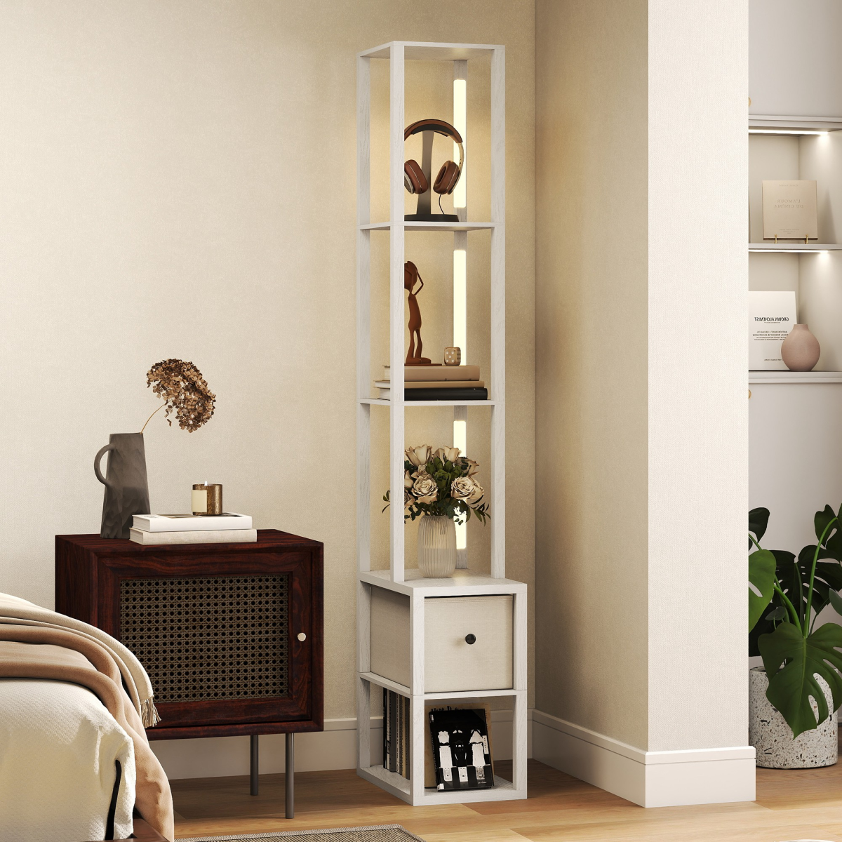 Bathroom Storage Cabinet-White