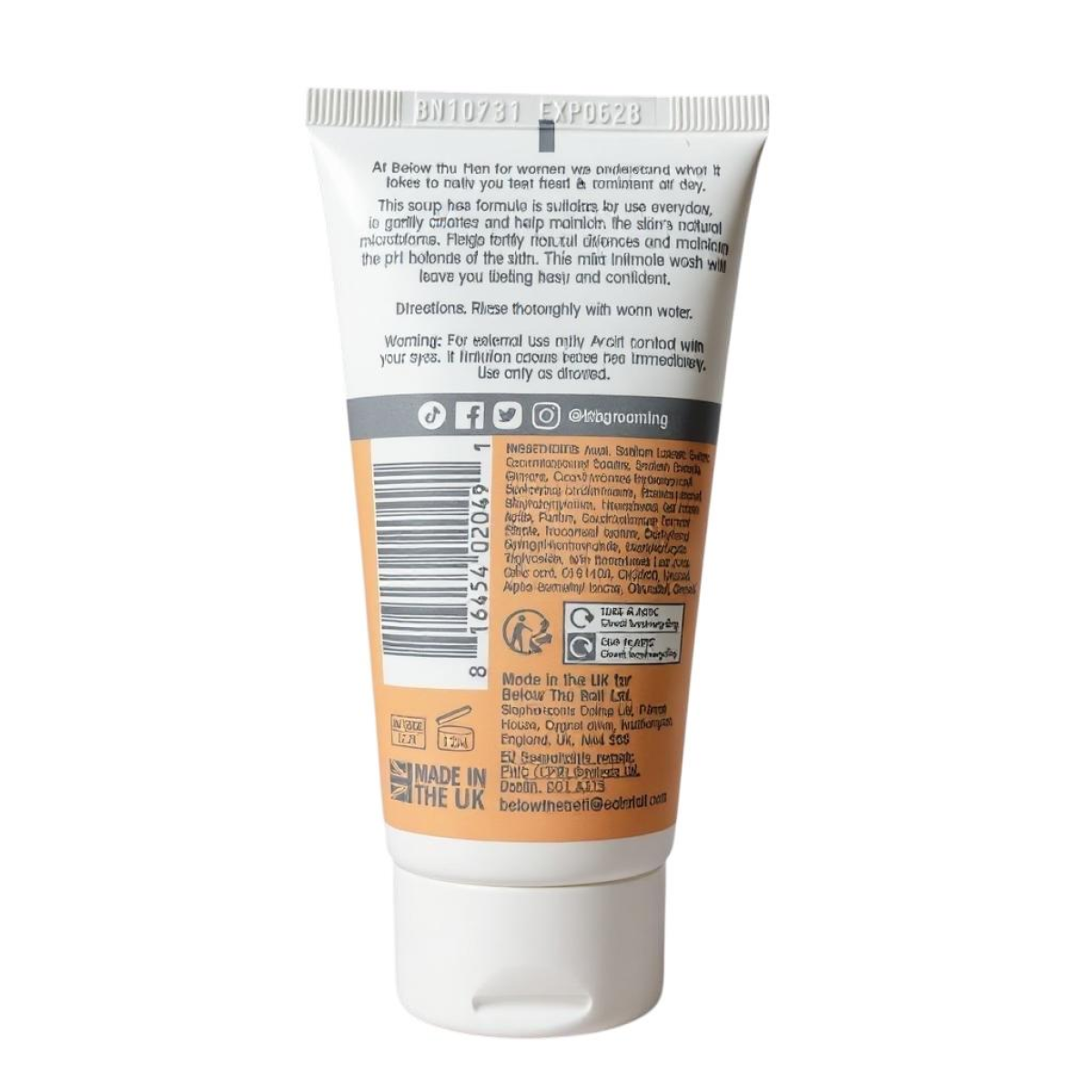 Below The Belt Female Intimate Wash, Fresh Breeze Scent 75ml