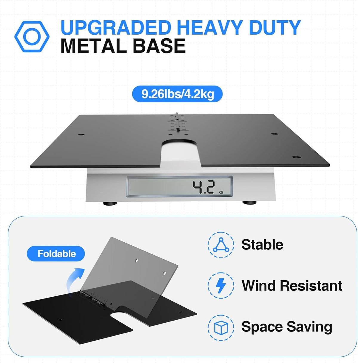EMART 10x10ft Heavy Duty Backdrop Stand Kit – Adjustable Frame for Events