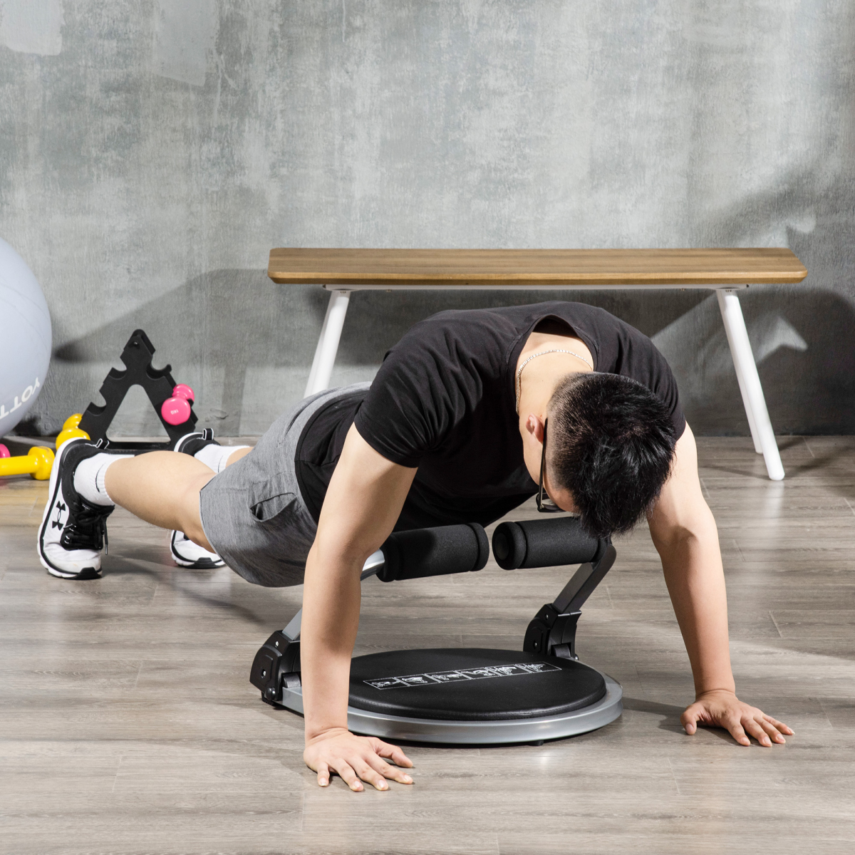 Ab Machine, Abs Trainer, Whole Body Exercise Equipment for Home Gym HOMCOM