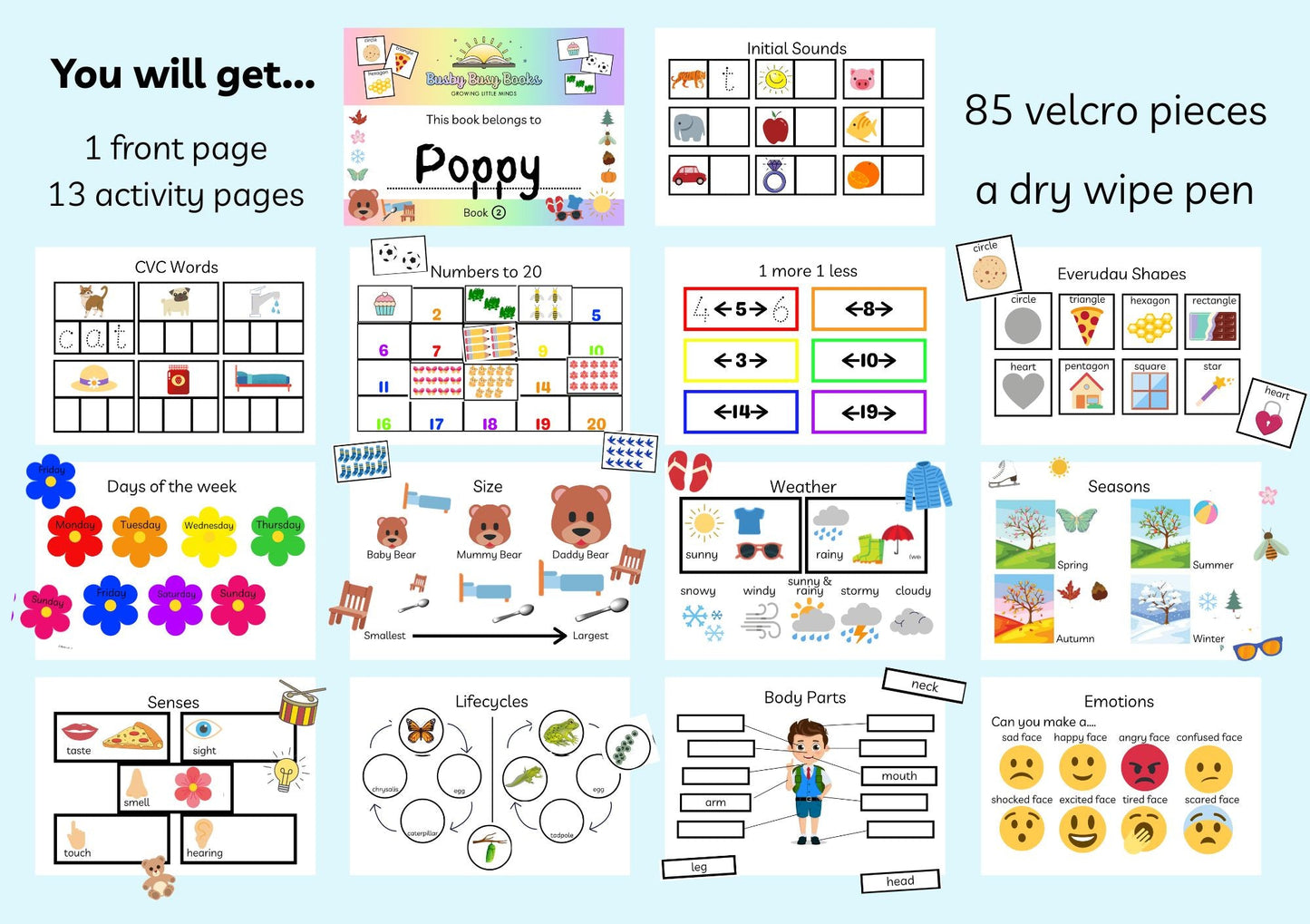 4 x Busy Book Bundle
