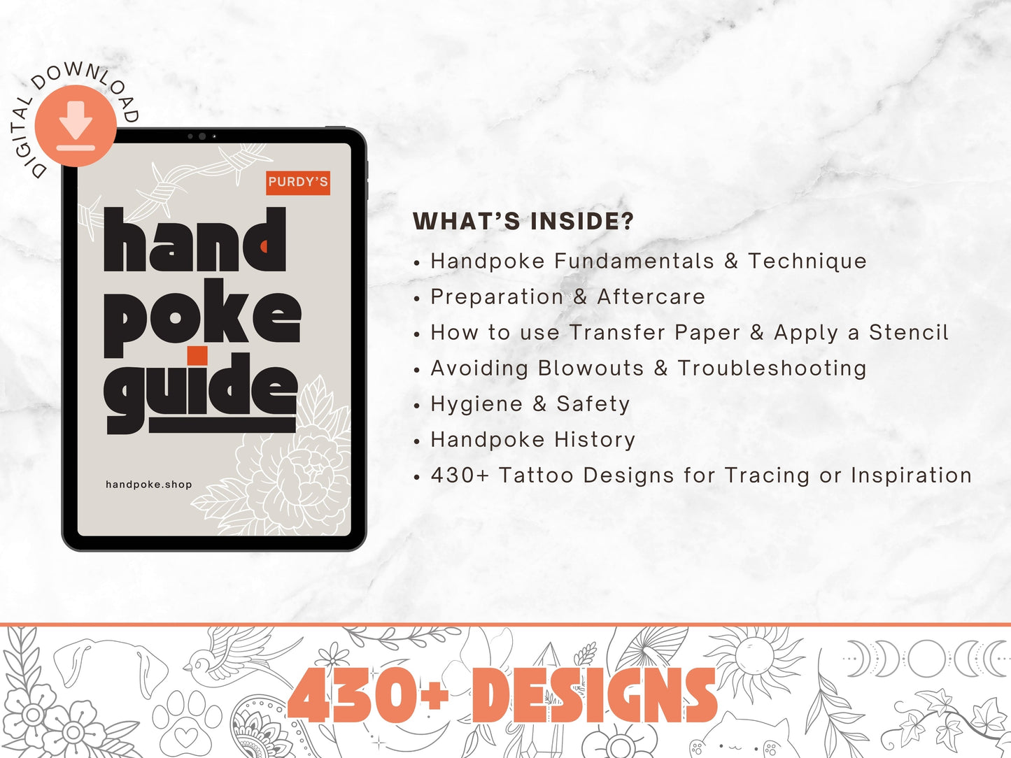 Mini Freckle Handpoke Tattoo Kit