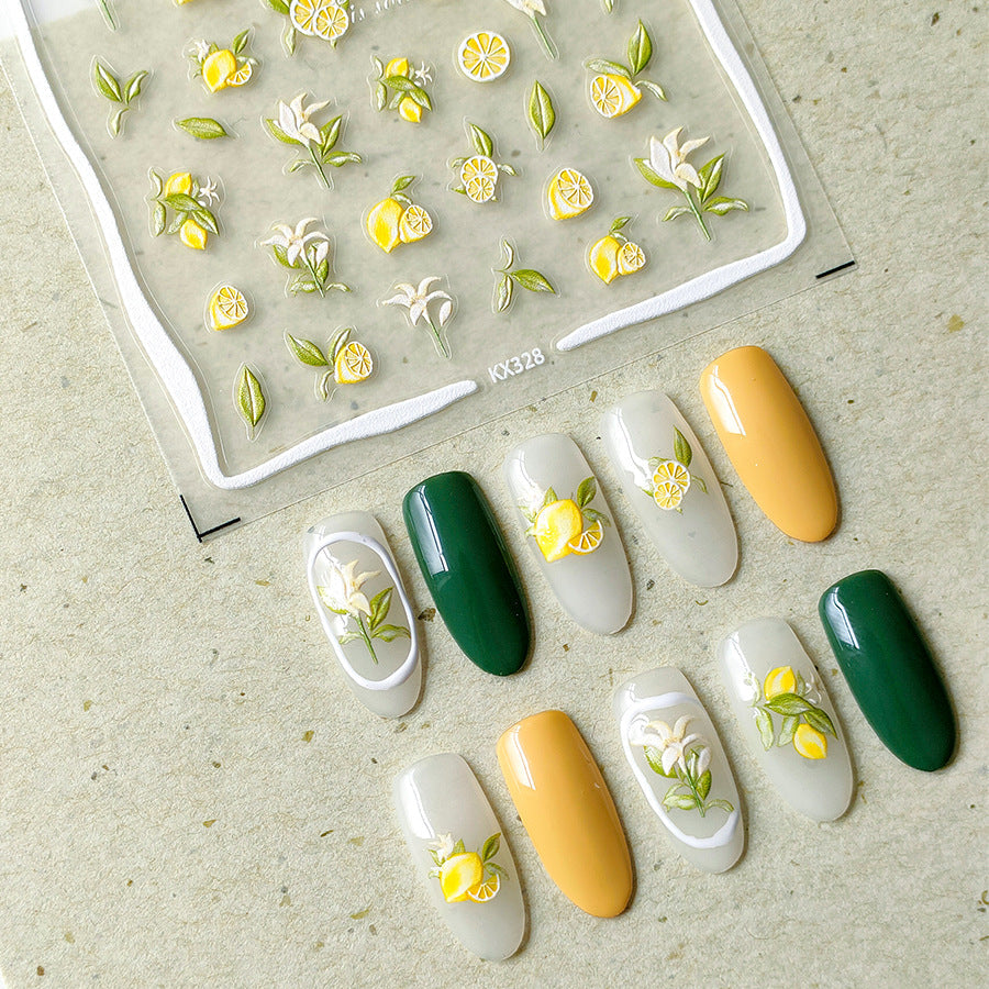 Hello Claws |Summer Lemon Nail Deco Sticker