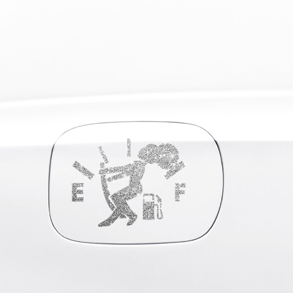 Cartoon Shiny African Woman Automobile Sticker