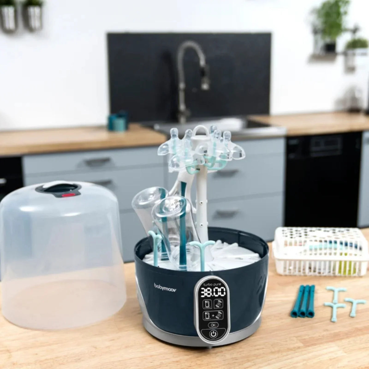 Babymoov Turbo Pure 3-in-1 Steriliser & Dryer & Purified Bottle Storage