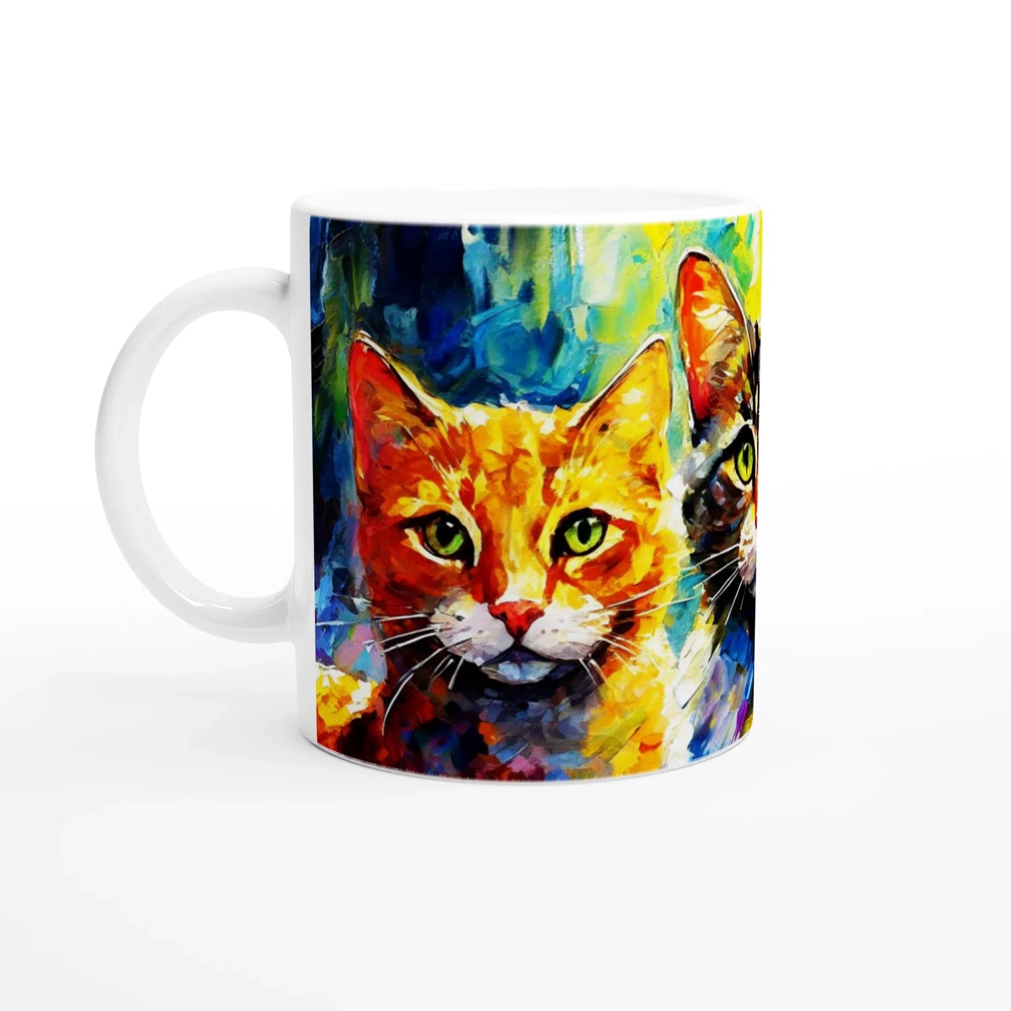 🎨 Post-Impressionist Cats Ceramic Mug – The Purrfect Gift for Cat Lovers 🐾
