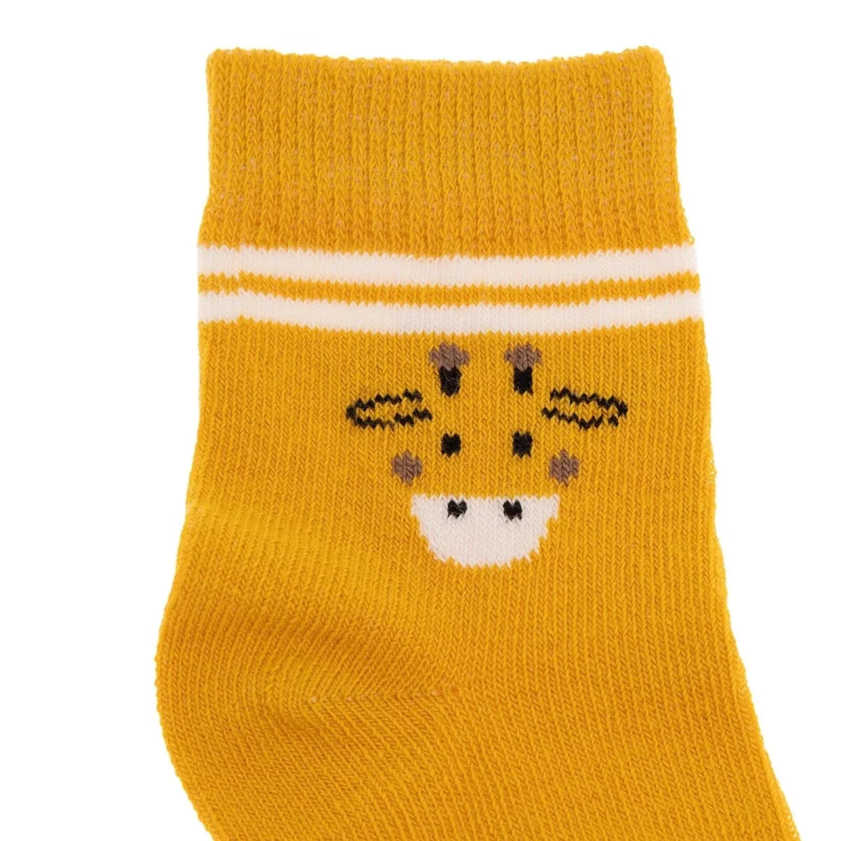 HelloBaby 3 Pack Striped Animal Print Ankle Baby Socks (Newborn to 4-5 Years)