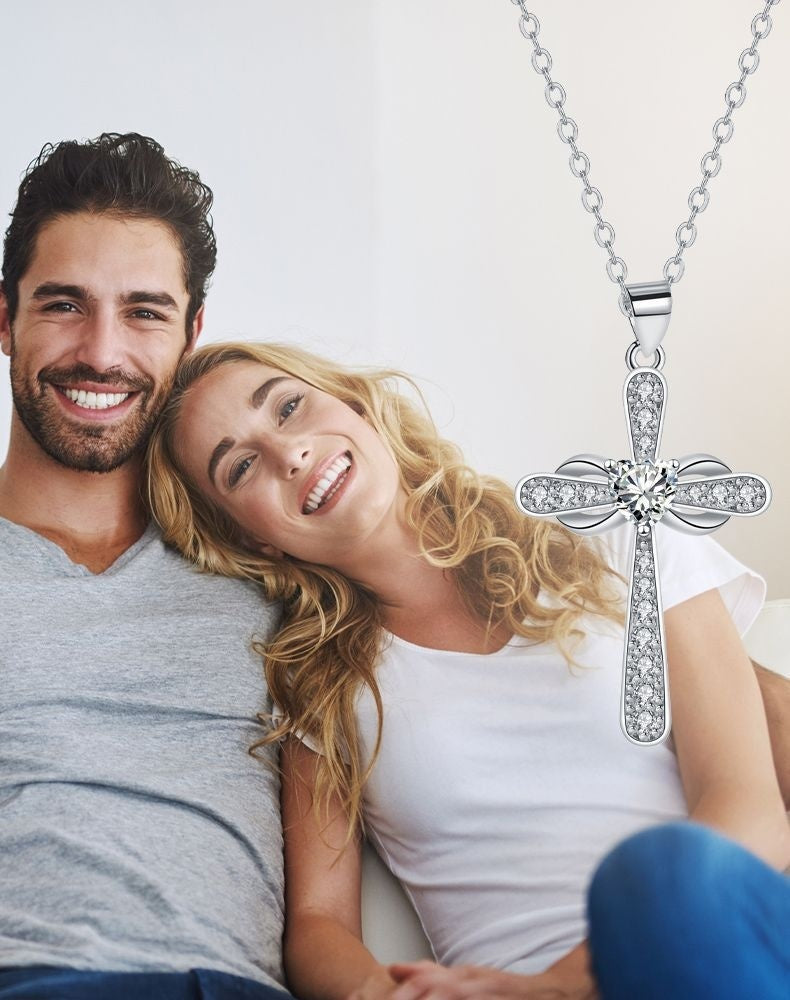 Cross Pendant Necklace Valentine's Day Gift