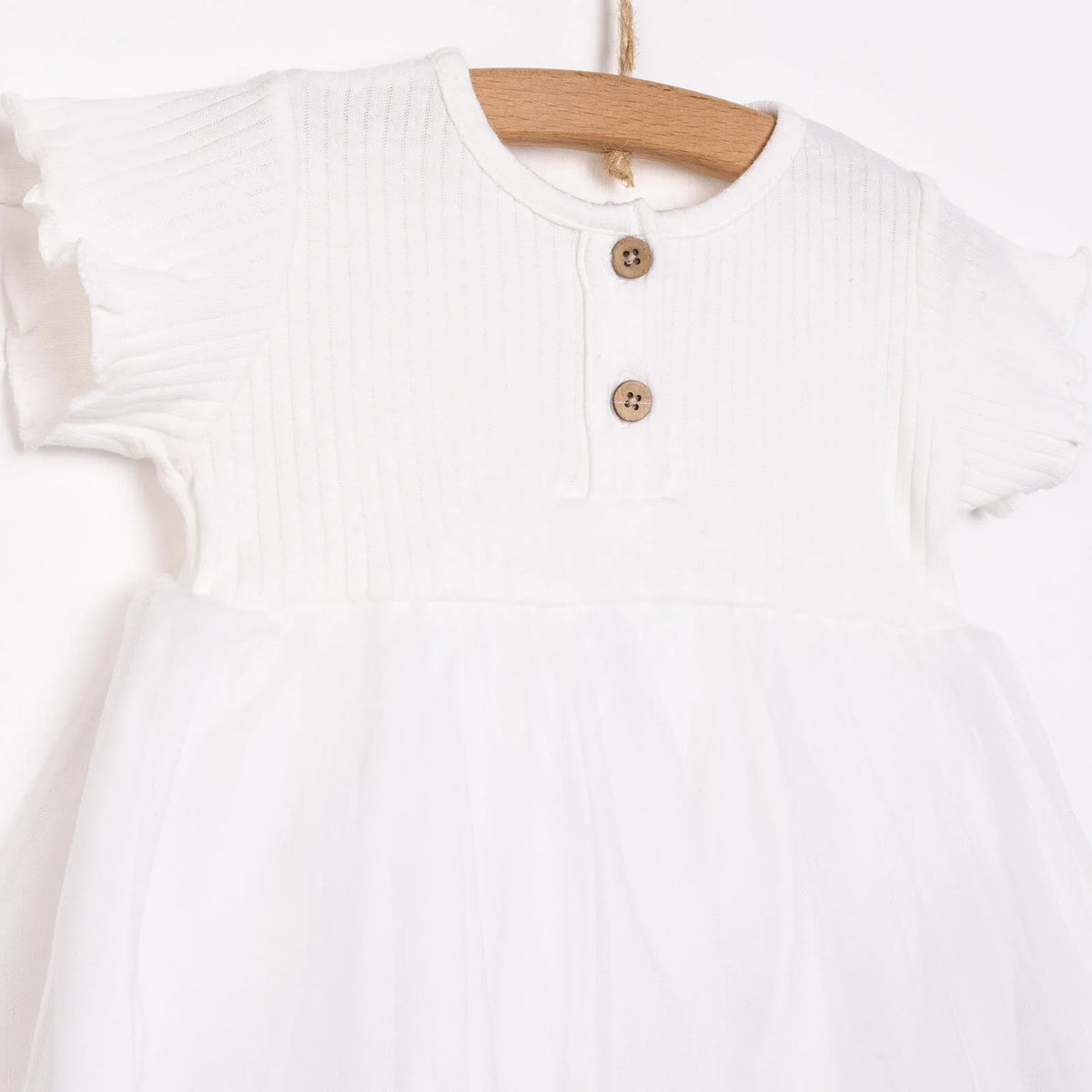 HelloBaby Short Sleeve Interlock Baby Dress (3 Months to 12 Months)