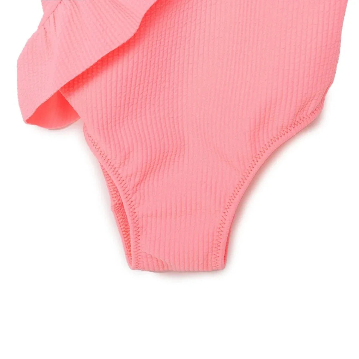 HelloBaby Textured Frilly Baby Swimsuit (2 Years to 5 Years)