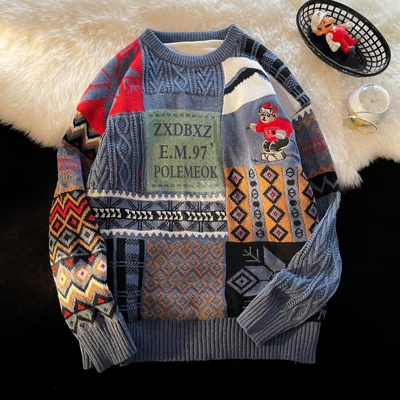 Heavy Velvet Thickening Sweater Men's Winter Fashionable Coat