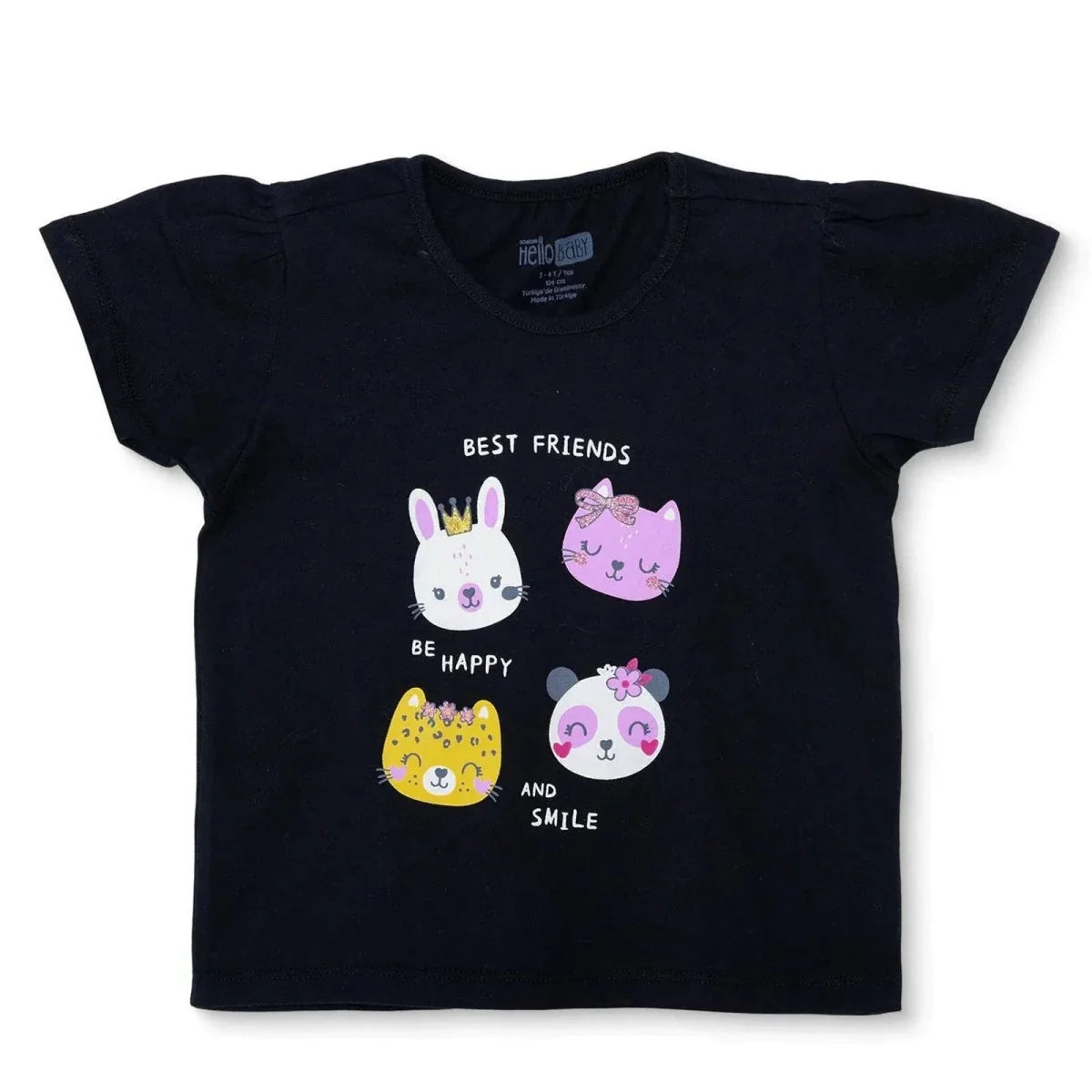 HelloBaby Short Sleeve Baby T-Shirt (3-6 Months to 3-4 Years)
