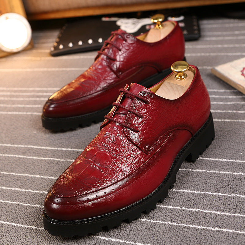 Trendy Mens Casual Height-increasing Shoes British Style